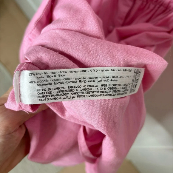 Zara pink linen dress - Picture 7 of 7